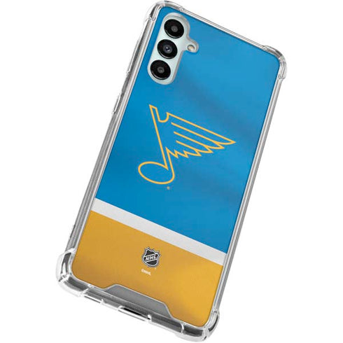 NHL St. Louis Blues Jersey Galaxy A15 5G Clear Case